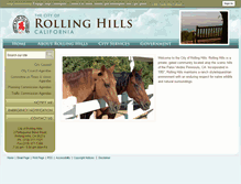 Tablet Screenshot of ca-rollinghills.civicplus.com