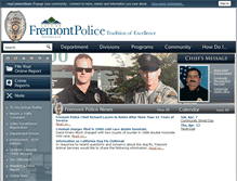 Tablet Screenshot of ca-fremontpolice.civicplus.com