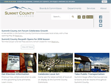 Tablet Screenshot of co-summitcounty.civicplus.com