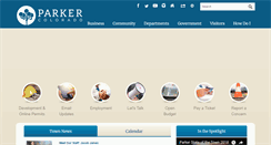 Desktop Screenshot of co-parker.civicplus.com