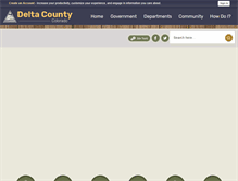 Tablet Screenshot of co-deltacounty.civicplus.com