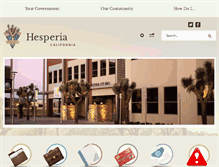Tablet Screenshot of ca-hesperia.civicplus.com