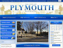 Tablet Screenshot of mi-plymouth.civicplus.com