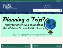 Tablet Screenshot of mo-webstergroves2.civicplus.com