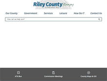 Tablet Screenshot of ks-rileycounty.civicplus.com