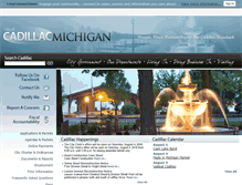 Tablet Screenshot of mi-cadillac.civicplus.com