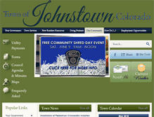 Tablet Screenshot of co-johnstown.civicplus.com