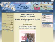 Tablet Screenshot of id-lewistonlibrary.civicplus.com