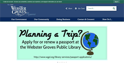 Desktop Screenshot of mo-webstergroves.civicplus.com