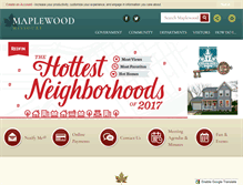 Tablet Screenshot of mo-maplewood.civicplus.com